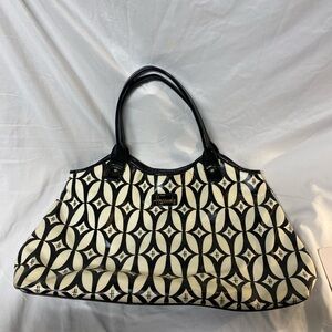 Harrods London Black and White Patterned Tote Bag